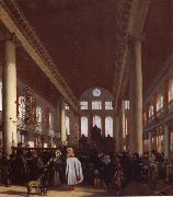 REMBRANDT Harmenszoon van Rijn Interior of the Portuguese Synagogue in Amsterdam France oil painting artist